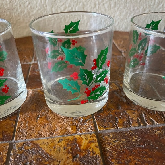 Vintage handmade Christmas glass cups - Picture 4 of 12